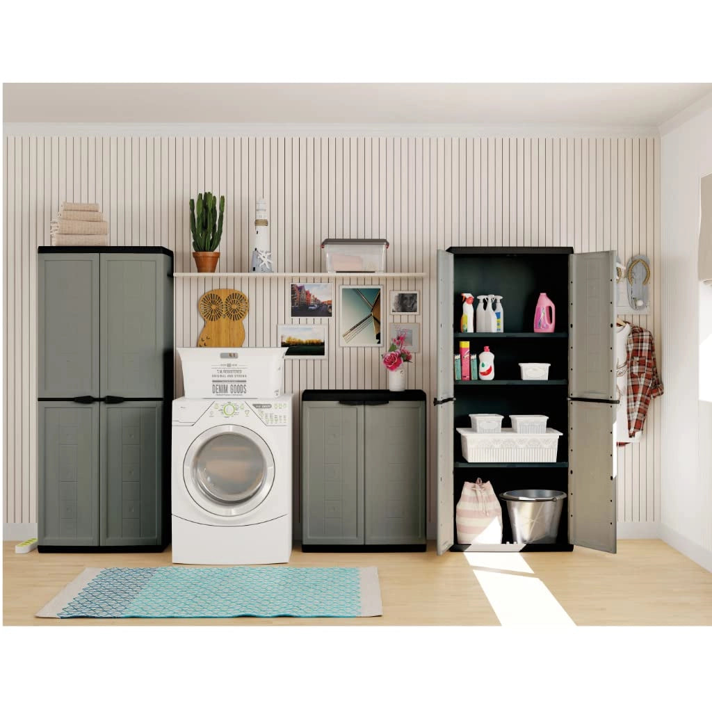Armadio Tuttoppiani Jolly in Resina con 3 Ripiani Regolabili Colore Ore