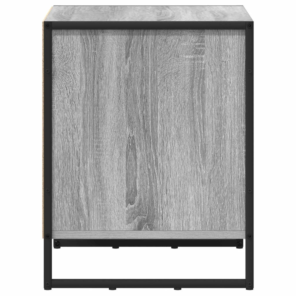 Comodino-Tavolino da notte Grigio Sonoma 50 x 39.5 x 50 cm Legno multistrato