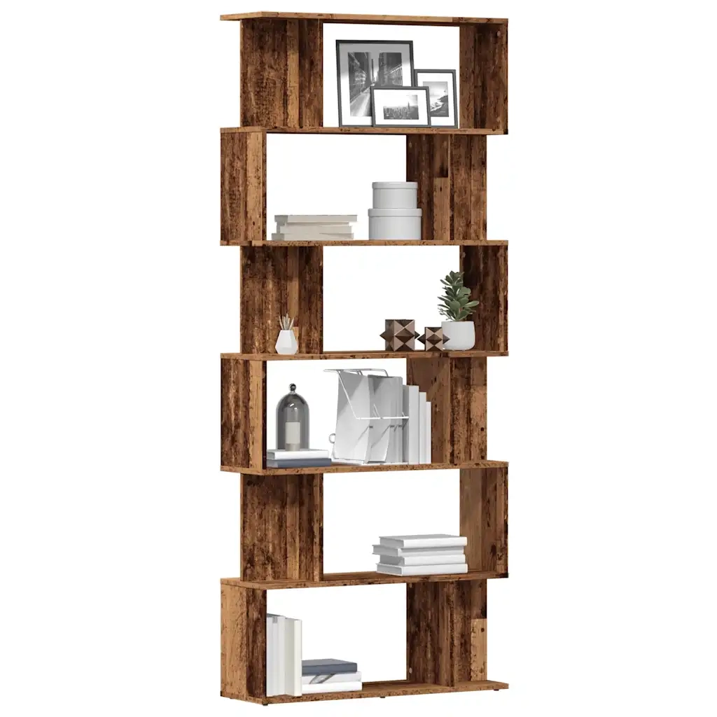 Libreria in Legno Antico 80x24x192 cm Legno Multistrato 855782