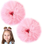 Accessori per capelli - 2 pezzi - Scrunchie - Elastico per capelli - Accessori per capelli - Scrunchie in seta - Accessori per capelli di stile - Accessori per capelli per acconciature - Per donne e bambini - Per signore e ragazze - Rosa