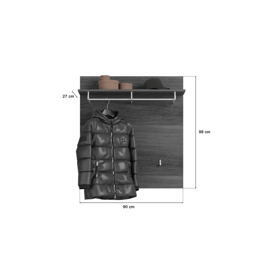 Porta abiti SCOTT – Design moderno con mensola integrata