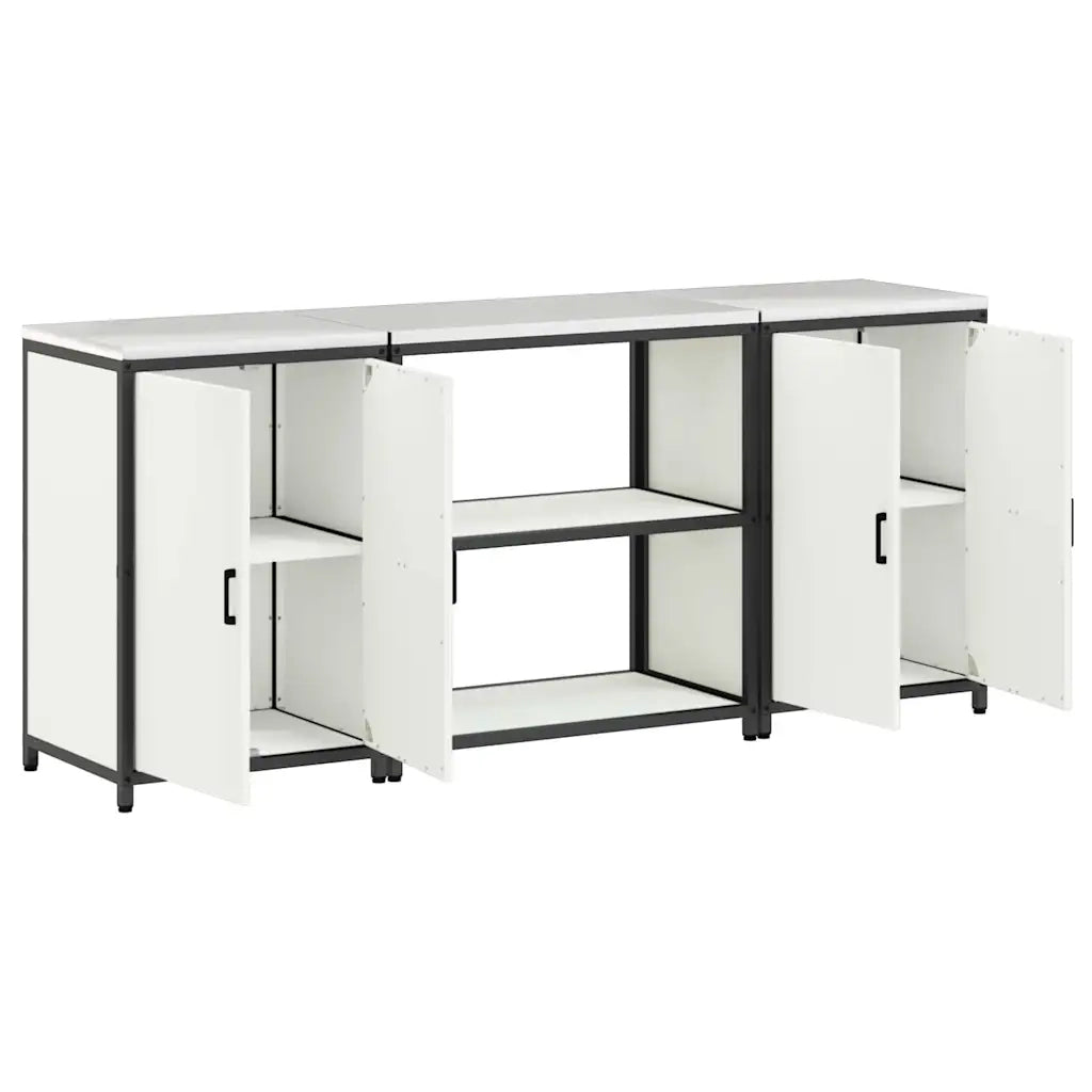 Set di Stoccaggio per Cucina con lo scaffale 3 pcs Bianco 3392667