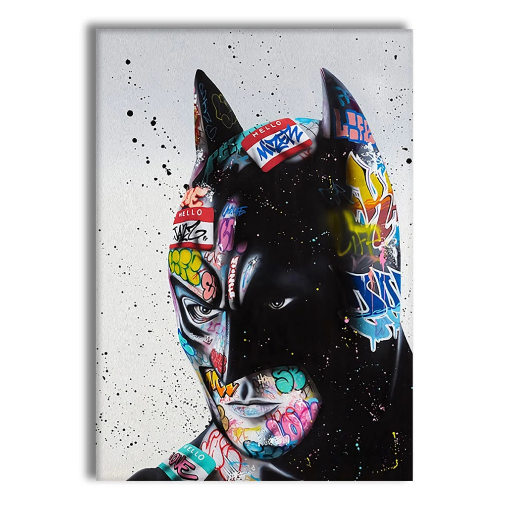 BatStreet -  Quadro Canvas Contemporaneo su telaio in legno Misura: 50x70 cm