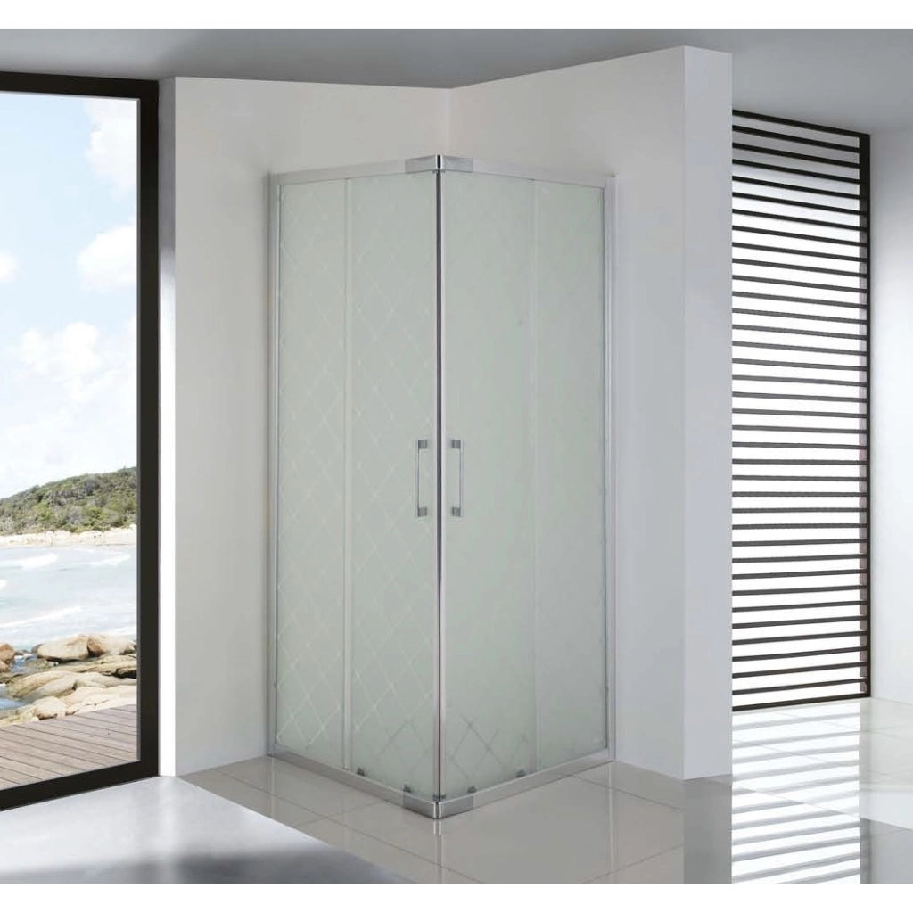 BOX DOCCIA ANGOLARE 69/79X89/99H185CM SATINATO A R