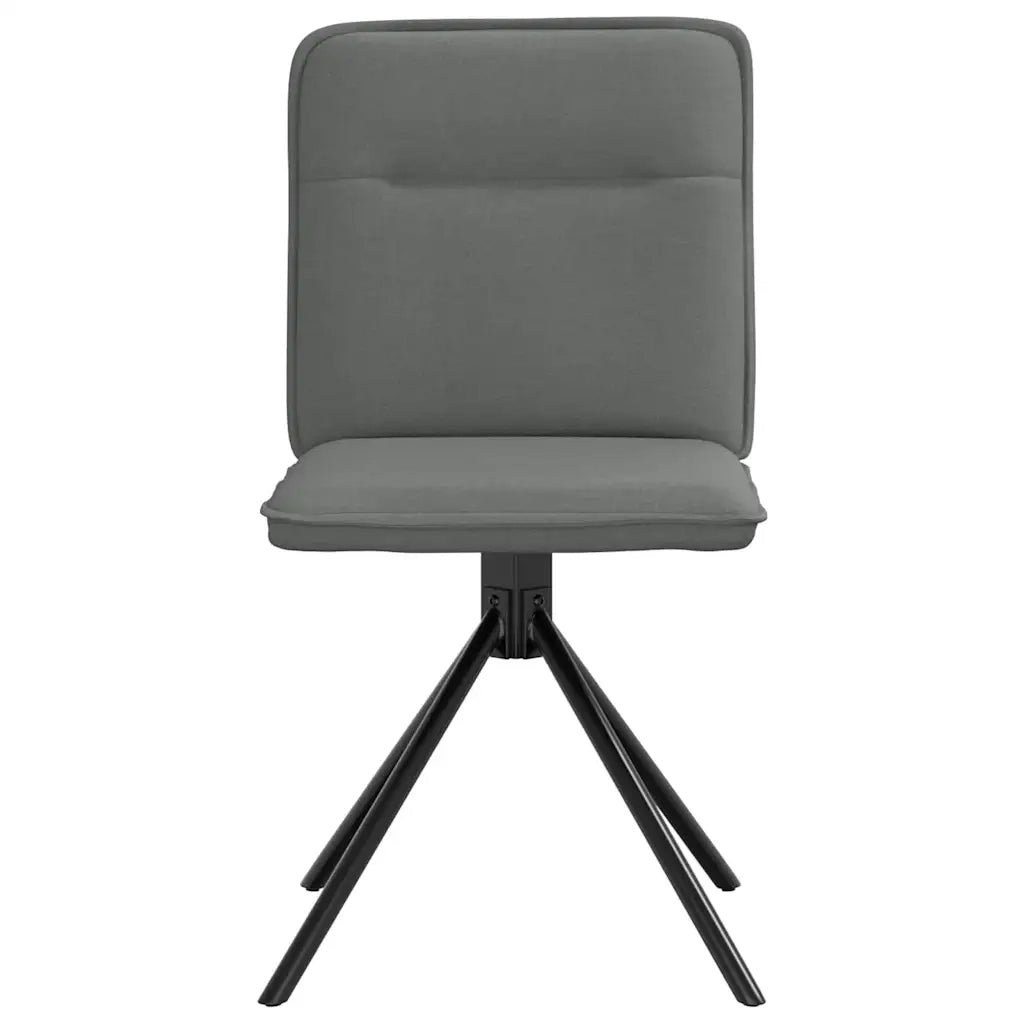 Sedie da Pranzo 2 pz Grigio Scuro in Tessuto 4101233