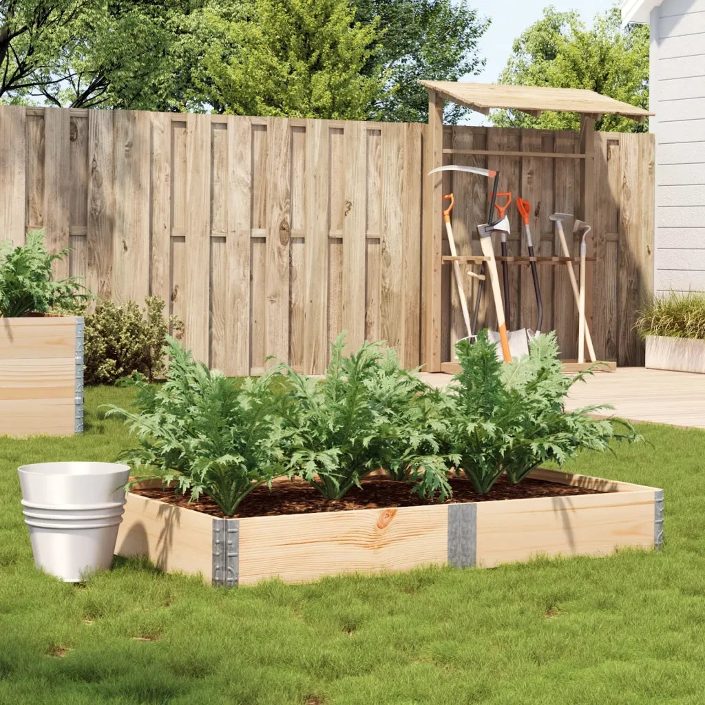 vidaXL Fioriera da Giardino 150x100 cm in Legno Massello di Pino