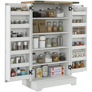 Armadio dispensa con ante ¨C zephmum ¨C crema 60x40x104 cm