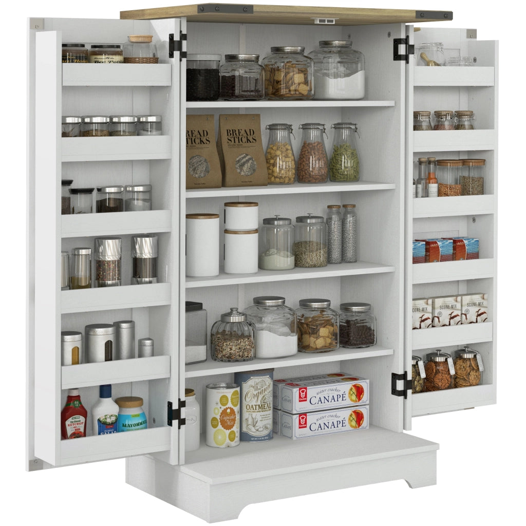 Armadio dispensa con ante ¨C zephmum ¨C crema 60x40x104 cm