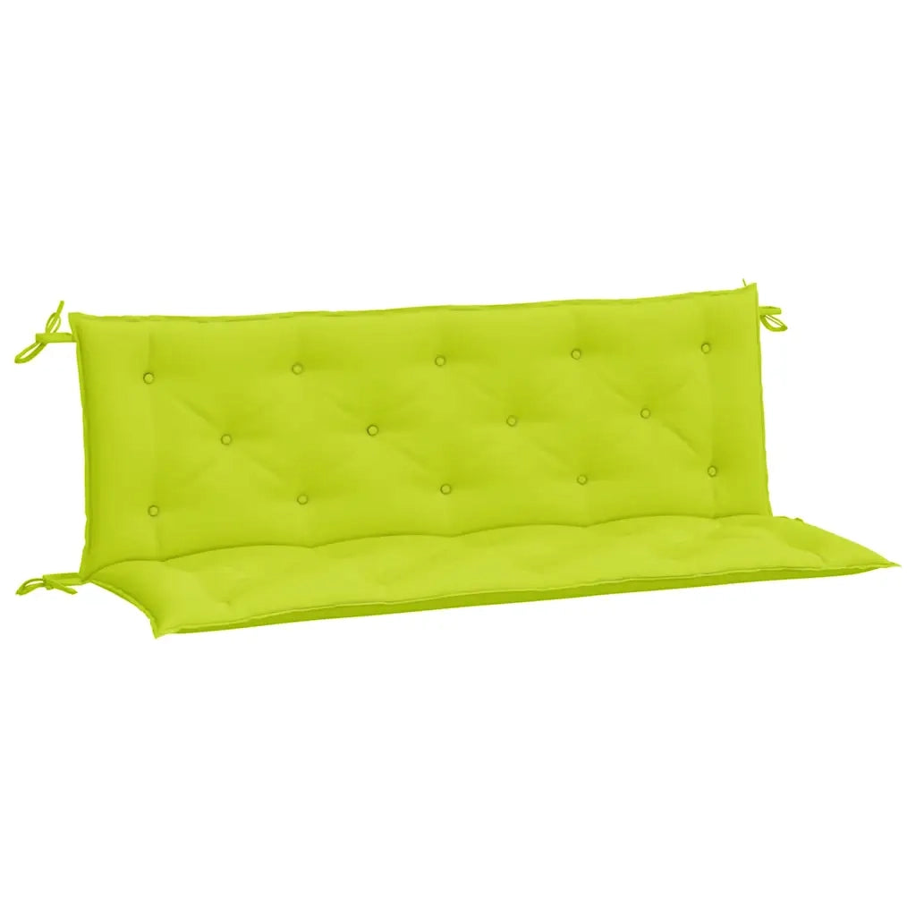 Cuscini per Panca 2 pz-Set di 2 Cuscini per panchina Verde Intenso 150x50x7 cm Tessuto Oxford