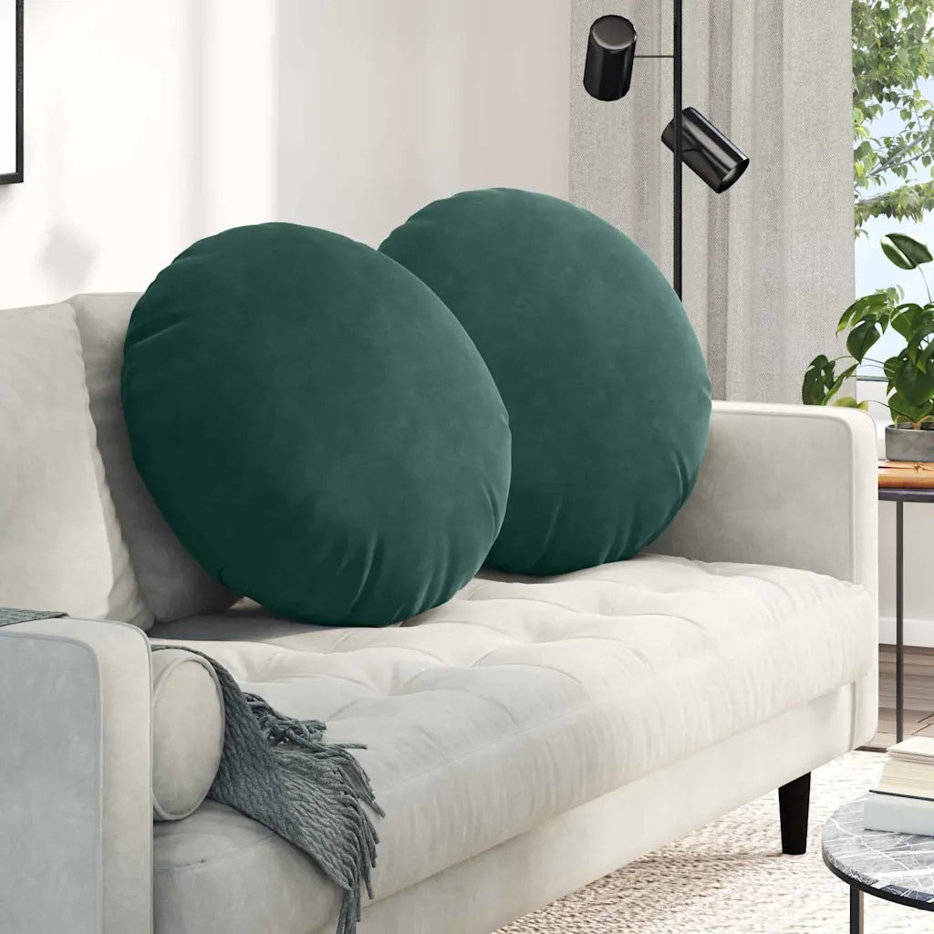 Cuscini per Seduta 2 pz | Cuscini per sedie Verde Scuro ?60 x 21 cm Velluto