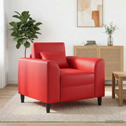 Poltrona Rosso Similpelle 42042471