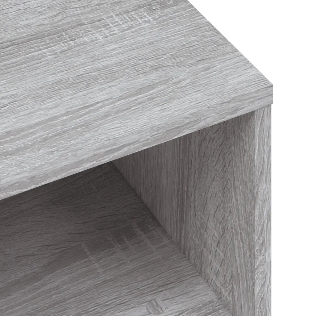 Set di 2 Comodini | Armadio da Notte | Mobiletto da notte Grigio Sonoma 40x30x30 cm in Legno Multistrato