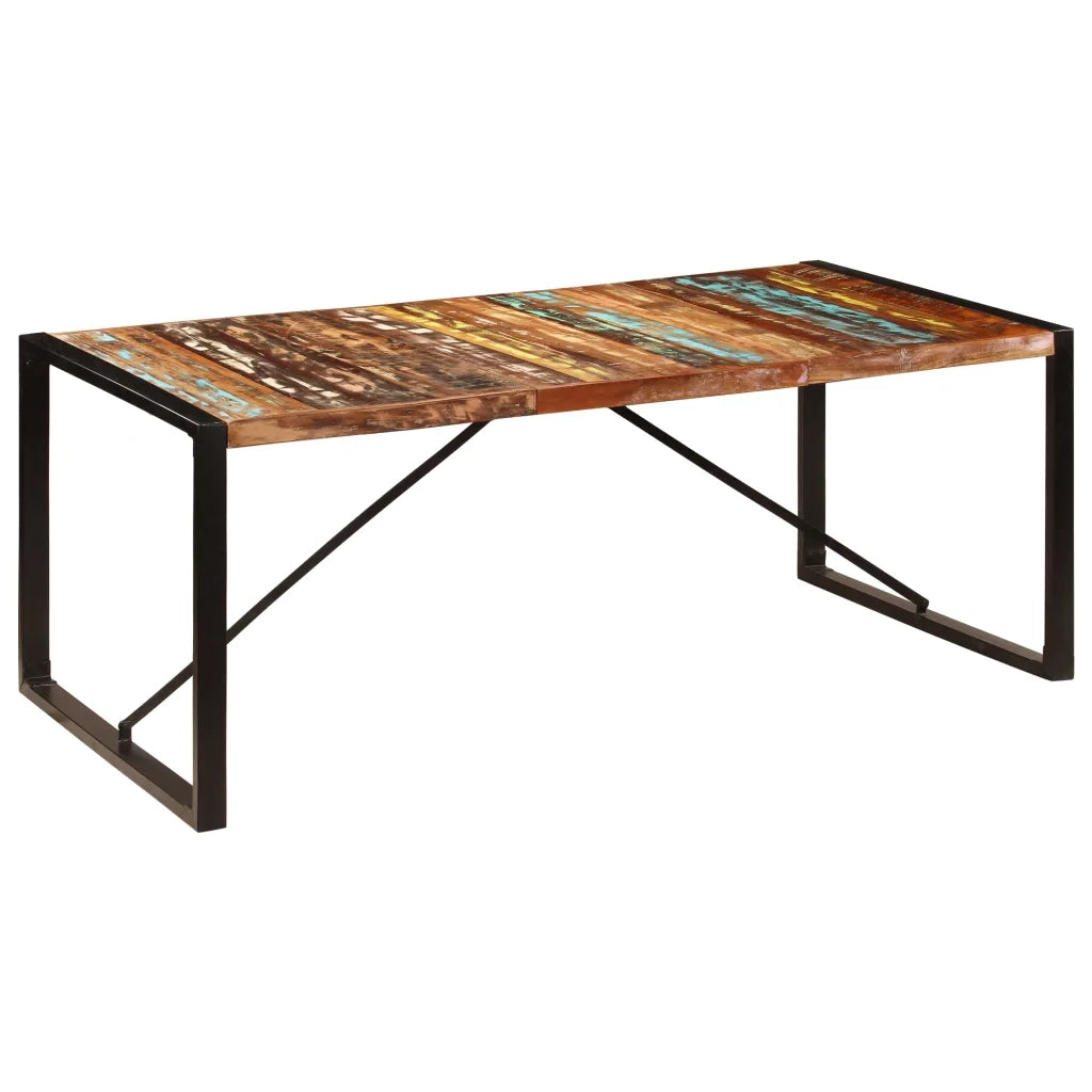 Tavolo da Pranzo 200x100x75 cm in Legno Massello di Recupero