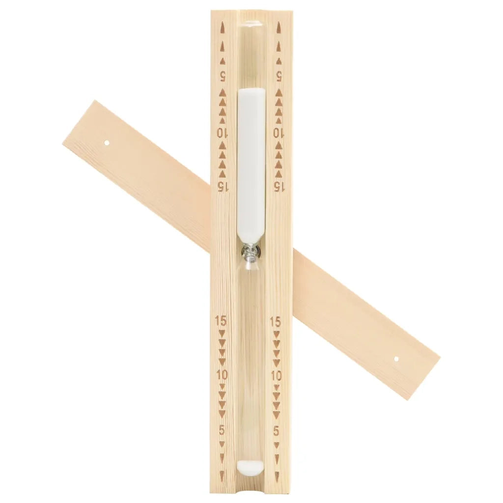 Set Timer Igrotermografo e Clessidra Sauna 2 in 1 Massello Pino CFW6548550