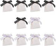 Borse di flanella in set da 10 pezzi - Borse di regalo - Borse per gioielli - Borse per dolci - Borse di regalo per matrimoni - Dimensioni 12x10 cm - Materiale flanella duraturo
