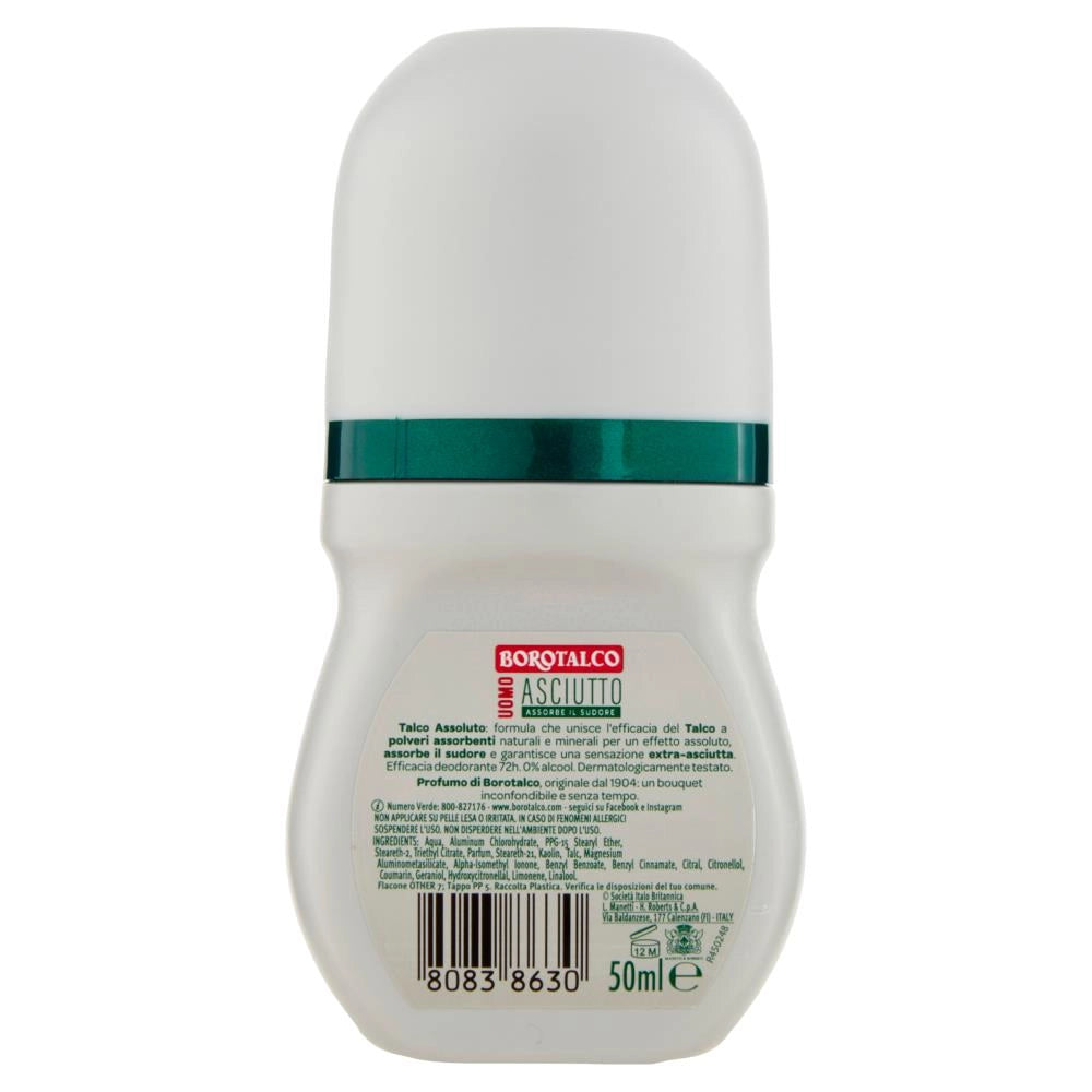 BOROTALCO SET 4 PZ DEO ROLL-ON 50 ML L'UNO NEW ASCIUTTO