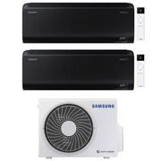 Condizionatore Dual Split Samsung WindFree Black 9+12 con AJ068TXJ3KG R-32 Wi-Fi Integrato