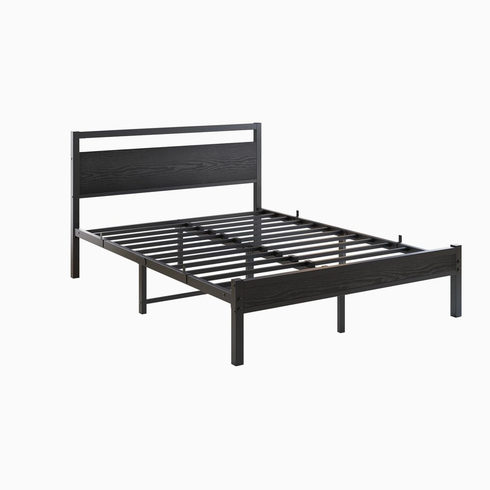 Letto singolo con rete e contenitore ¨C Minimal ¨C 120x200 cm metallo e legno