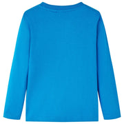 Maglietta da Bambino Maniche Lunghe Blu Cobalto 104 13300