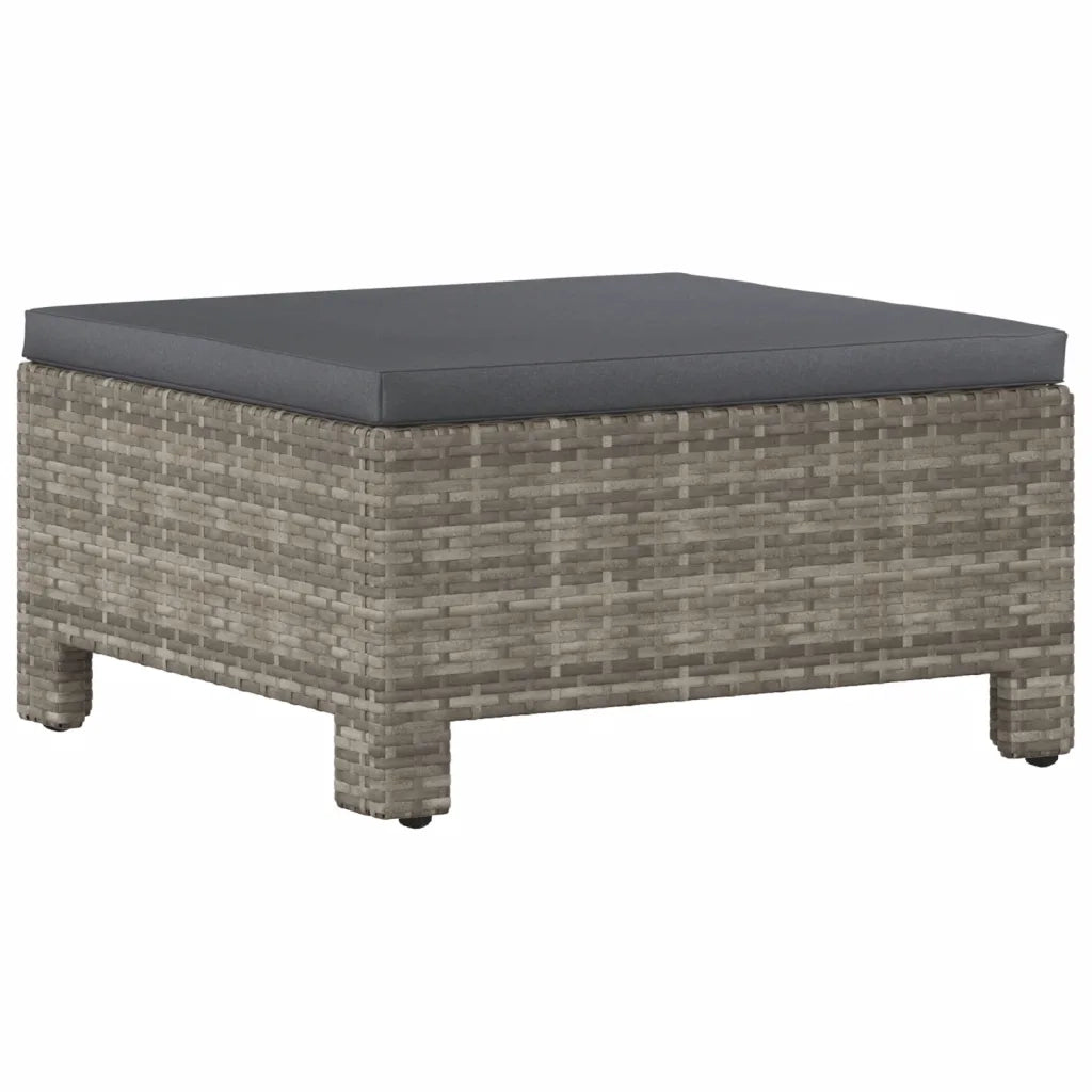 Set Divani da Giardino 9 pz con Cuscini in Polyrattan Grigio 3187290