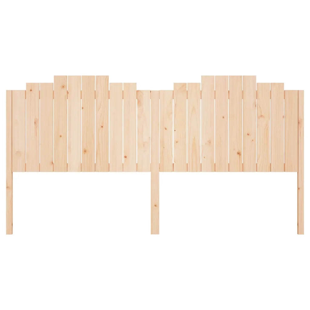 Testiera per Letto 206x4x100 cm in Legno Massello di Pino 818490