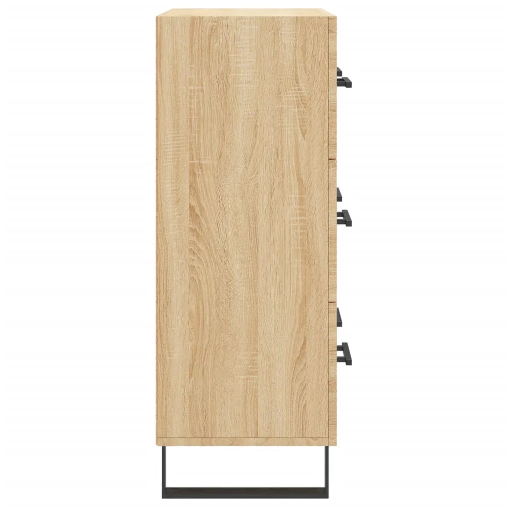Buffet credenza cassettiera armadio mobile contenitore organizer cucina soggiorno rovere Sonoma 69,5 x 34 x 90 cm legno ingegnerizzato marrone 02_0031636