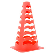vidaXL Coni da Calcio 6 pz Impilabili Arancioni 13x13x22,5 cm