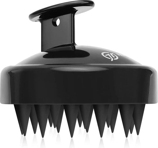 Shampoo per pelleizzazione e massaggio capillare, adatto per capelli bagnati e asciutti, borsetta massaggiante, pettine a silicone per radici capillari, senza prurito, stimola la crescita dei capelli.