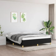Struttura Letto a Rete a Molle Nero 160x200 cm in Tessuto 3120971