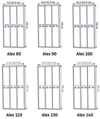 Porta Doccia Rea Alex 100 Gold Brush