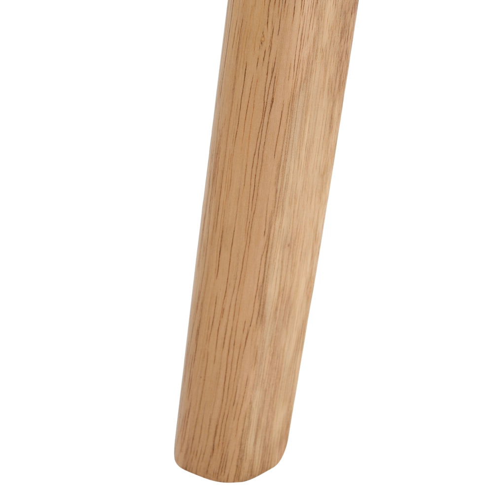 Set di 2 Sedie da Pranzo Tortora con Seduta Imbottita in Tessuto Bouclé e Struttura in Legno Embar