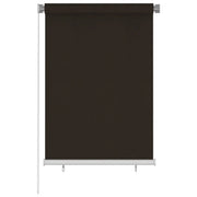 Tenda a Rullo per Esterni 100x140 cm Marrone HDPE