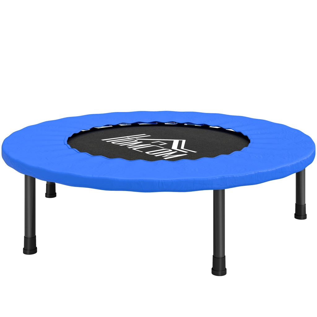 Trampolino Fitness ¨C Minimal ¨C Nero e Blu ?81 cm con 28 molle