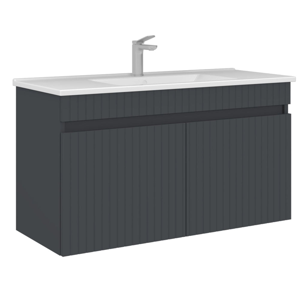 Mobile lavabo "Tivoli 100" - 100 x 45 x 57 cm - Antracite opaco