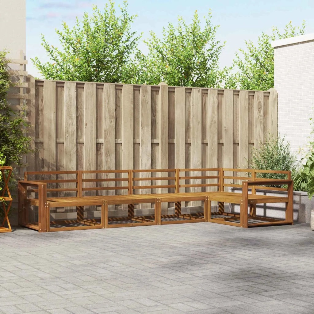Set di divani da esterno 5 pcs Naturale