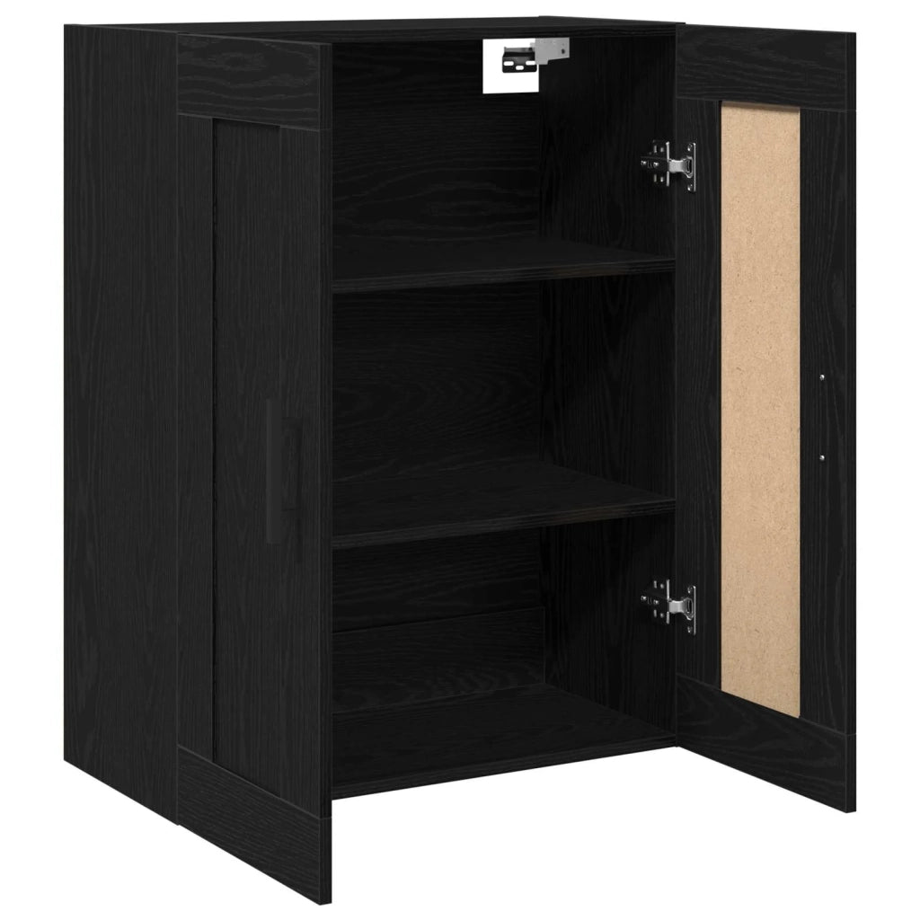 Mobile a muro Rovere Nero 69,5 x 34 x 90 cm Legno multistrato 862952