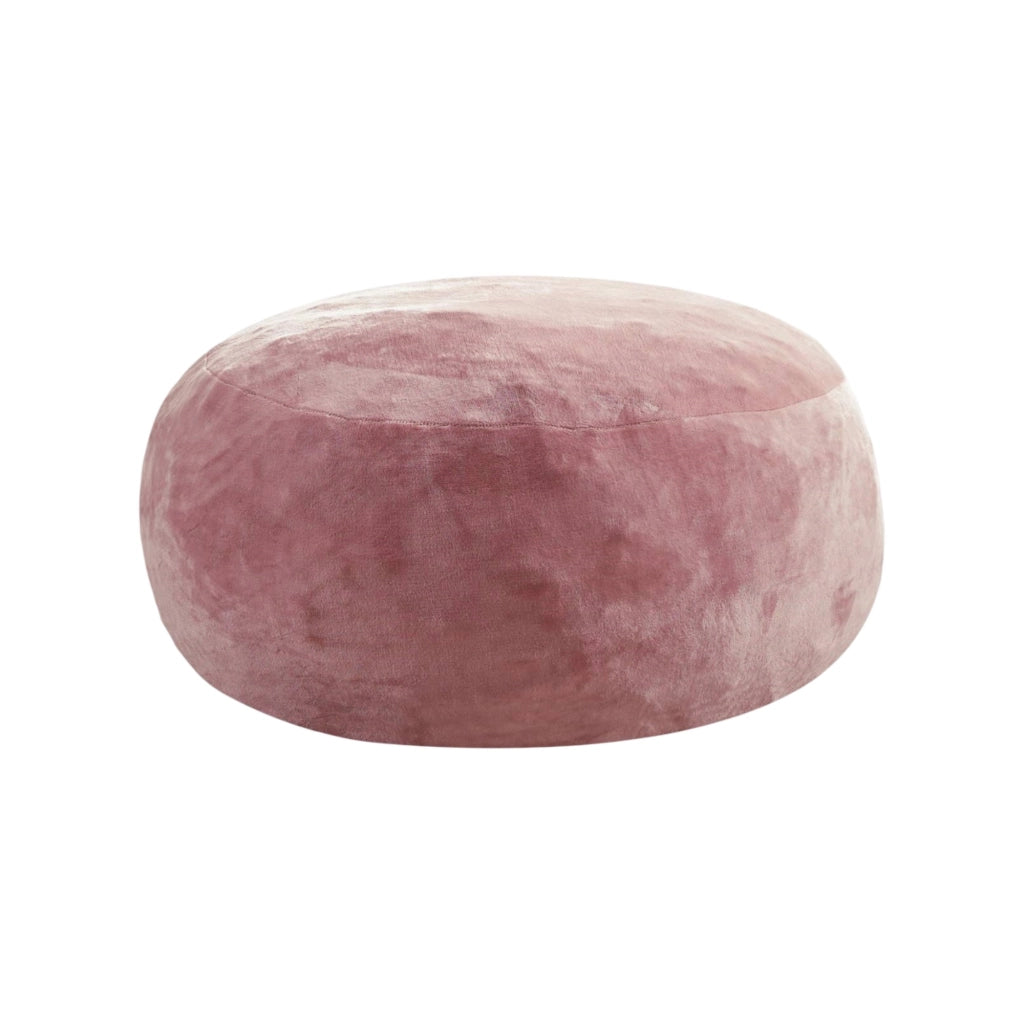 Poltrona Pouf 3FT con fodera lavabile e forma adattabile, in Spugna, Rosa