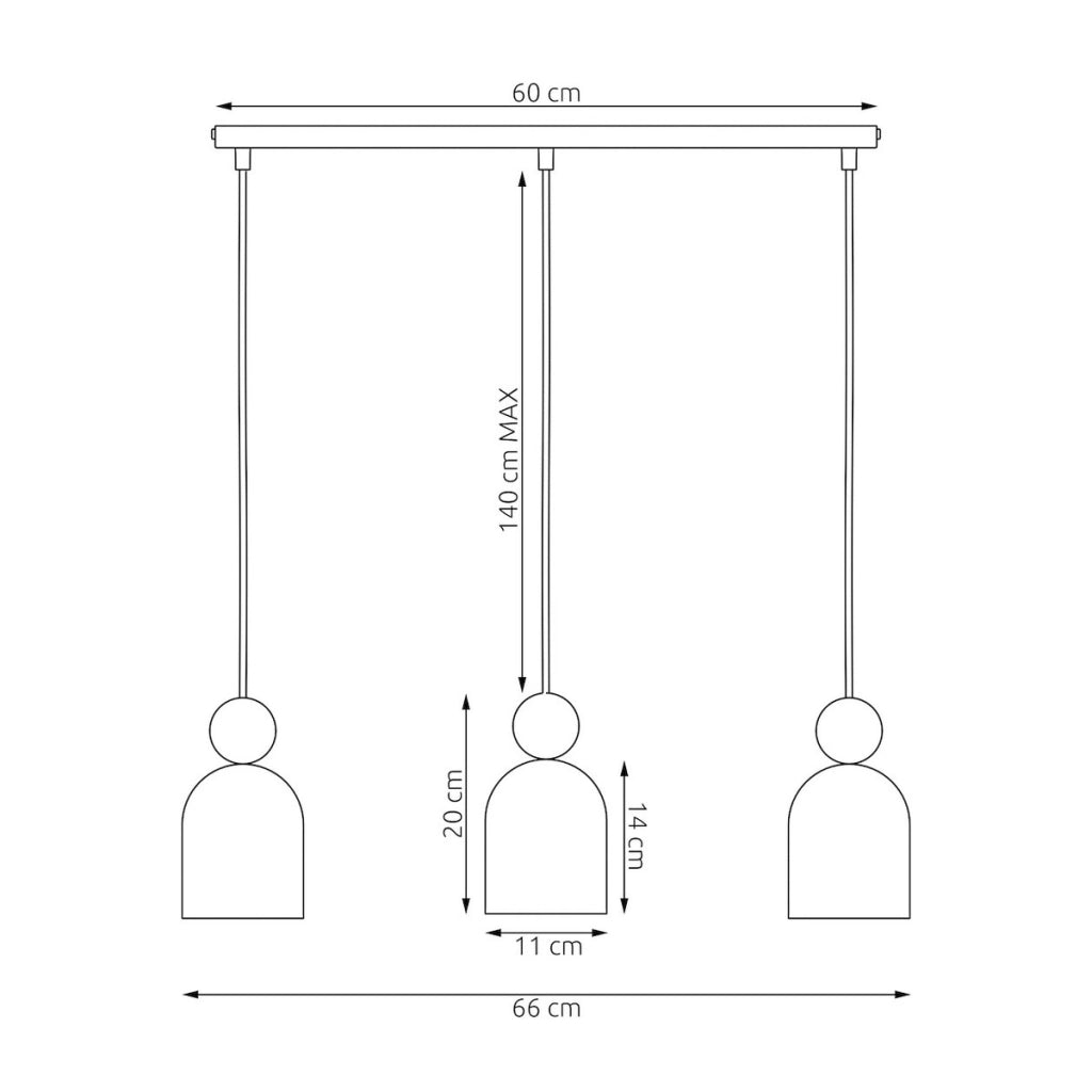 Lampada a sospensione MESI in acciaio bianco e legno naturale