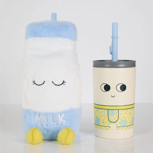 Fuzzie Millie - Borraccia termica da 360 ml con rivestimento in peluche