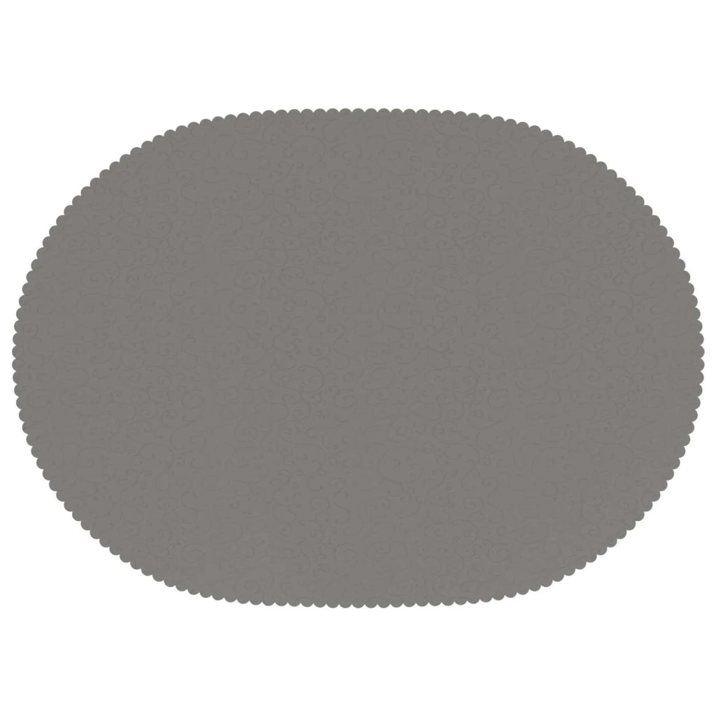 Tovaglia da Tavolo 5 pz Ovale Grigio Chiaro 160 x 220 cm 42040521
