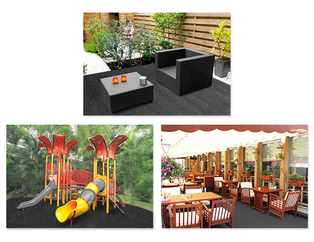 Erba Sintetica Nera 2x15 Mt 7mm Decorativa Casa Negozio Giardino Prato Manto Erboso