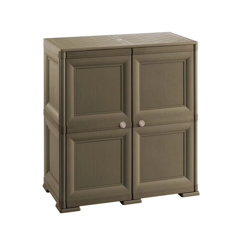 ARMADIO PORTABOTTIGLIE 48 BOTTIGLIE WENGÉ 79X43X85,5 CM CON ANTA LISCIA – CANTINETTA MODULARE CHIUSA PER SOGGIORNO E ZONA PRANZ
