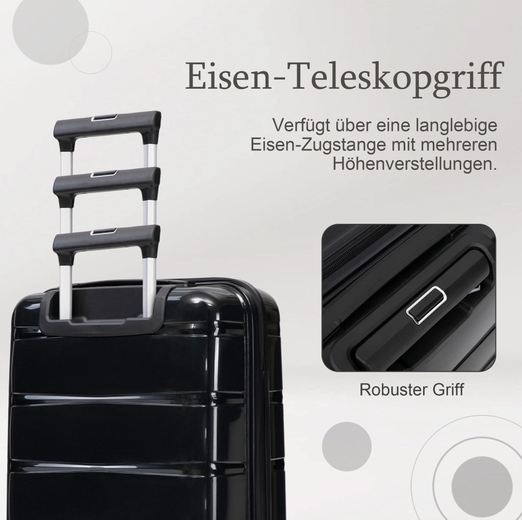 TROLLEY da Cabina 50,8 cm in PP Nero con Lucchetto a Combinazione