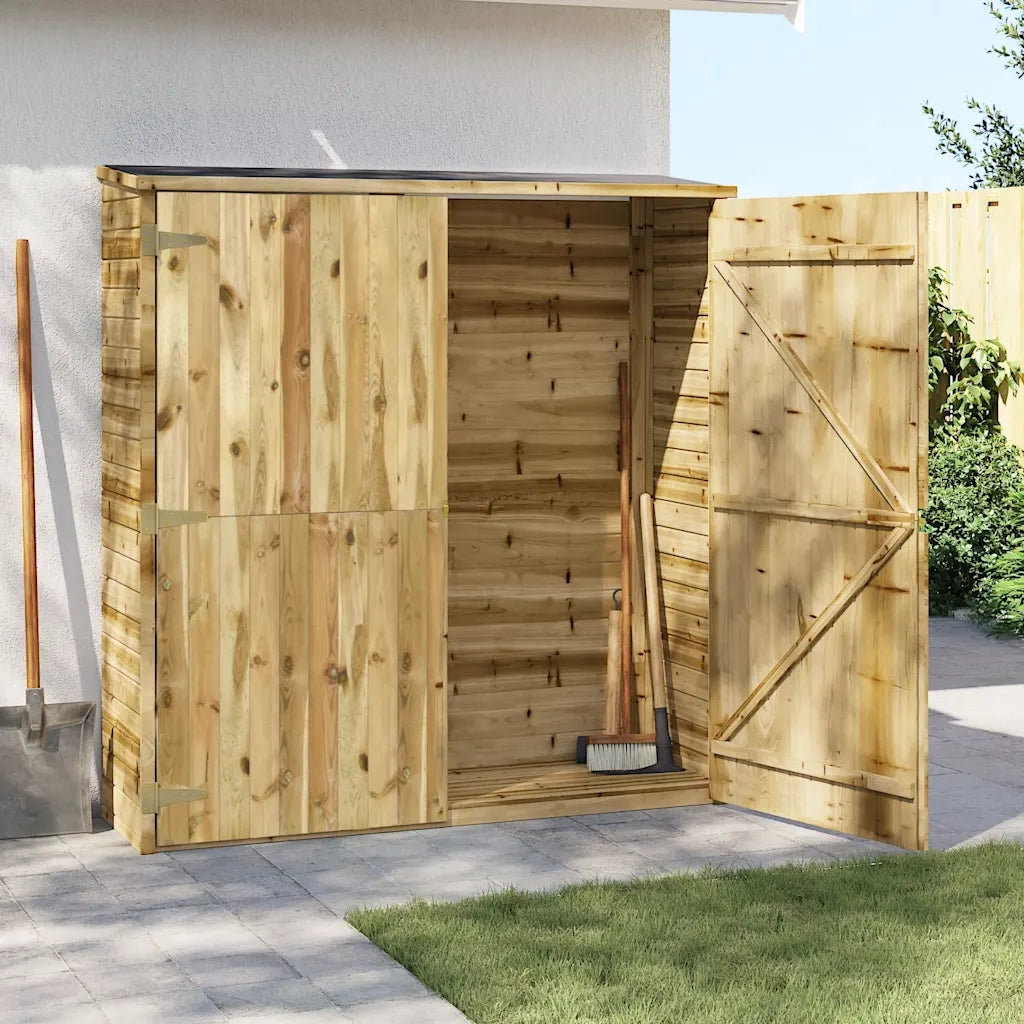 Rimessa Attrezzi da Giardino 163x50x171 cm in Pino Impregnato 46362