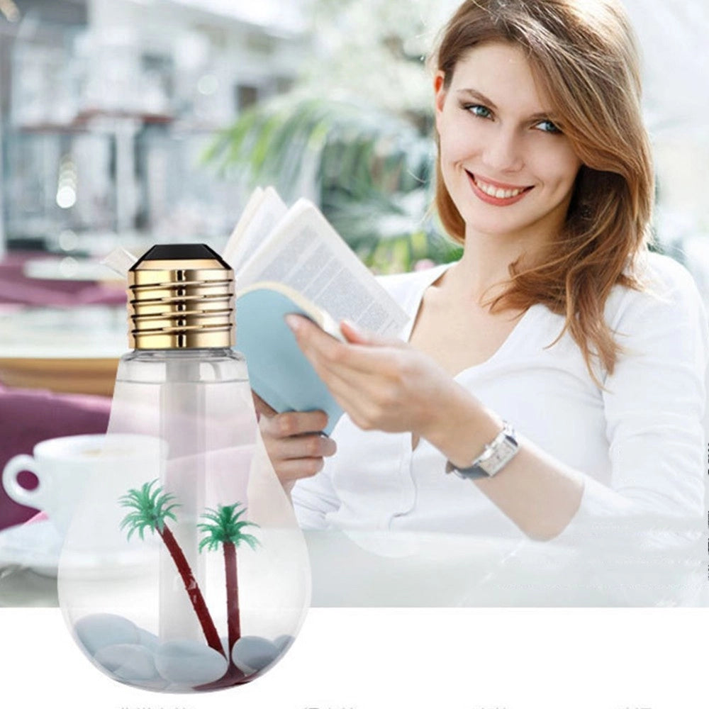 Trade Shop - Lampadina Diffusore Umidificatore Per Ambienti Led Rgb Aromaterapia Cromoterapia -