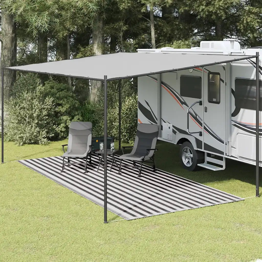 Tappeto da Tenda 250x500 cm Antracite e Bianco 310825