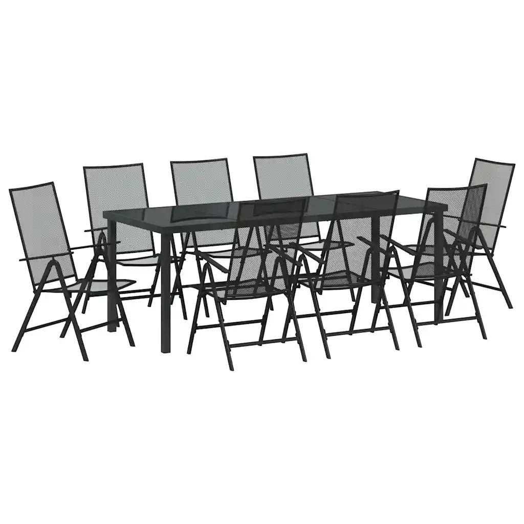 Set da Pranzo per Giardino 9 pcs Antracite 3379295