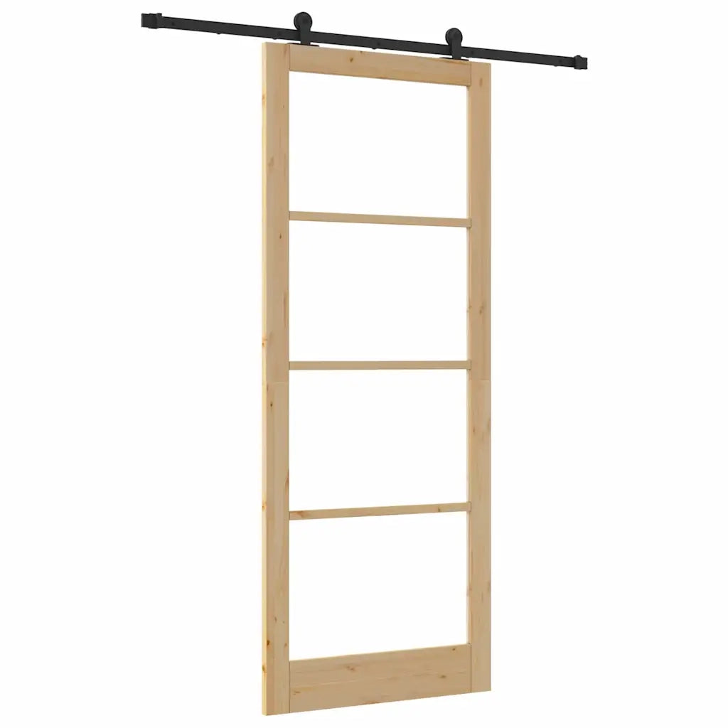 Porta Scorrevole ORKDAL Marrone 93 x 232 cm Legno e metallo 3332011