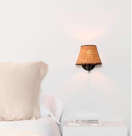 SUMBA, Applique in Rattan per Interni, Faro Barcelona