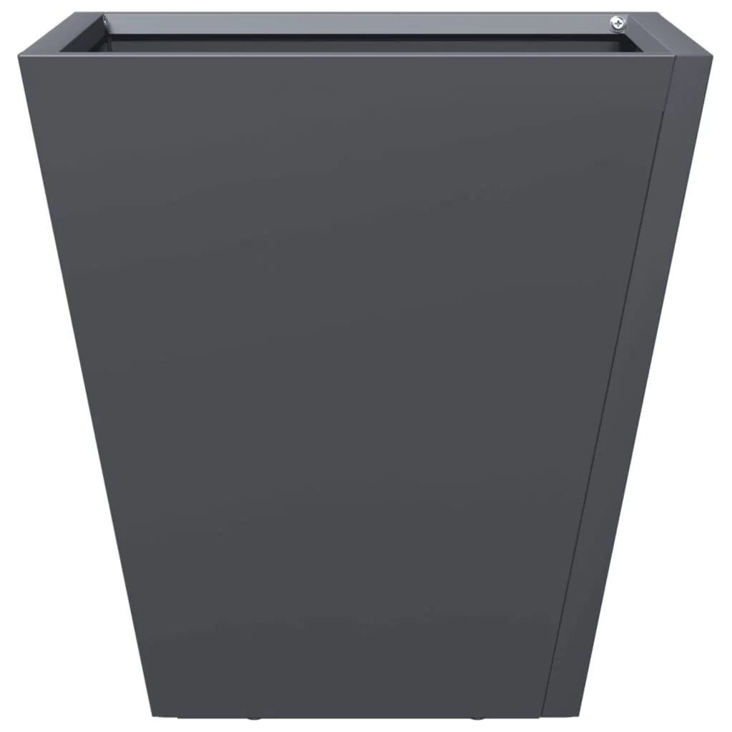 Fioriera rialzata per piante fiori giardino terrazze set da 2 30 x 30 x 30 cm acciaio antracite 02_0038912